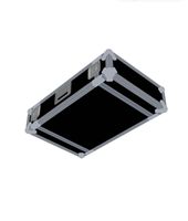 Boîtier de transport en aluminium 3U de haute qualité pour amplificateur, avec 2 couvercles, robuste et résistant à l'eau, idéal pour l'exportation
