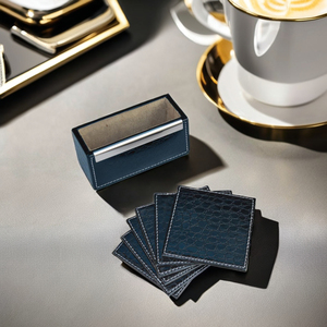 พวงกุญแจหนังสีน้ำตาล7-in-1สำหรับการค้าพร้อมที่ใส่บัตรกระเป๋าสตางค์ชุดปากกาโลหะคาราบิเนอร์ส่งเสริมการขายโลโก้ออกแบบได้ตามต้องการ - Product Image 3