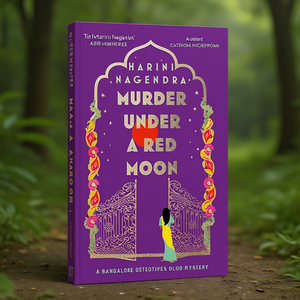 Murder Under a Red Moon par l'auteur Harini Nagendra, impression de livre broché personnalisé à couverture souple - Product Image 3