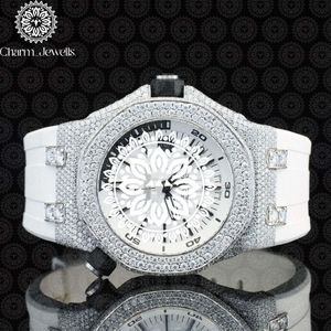 Reloj de Lujo para Hombre Charm Jewells, Acero Inoxidable, Esfera de 40 mm, Correa de 20 mm, Bisel con Diamantes, Cierre Oculto con Botón, Movimiento Mecánico - Product Image 1