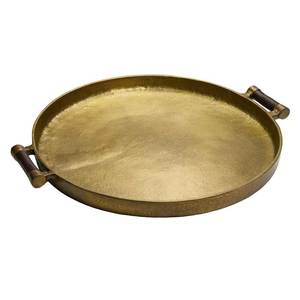 Plateau de service en laiton antique, décoratif, fait main, en métal, pour la maison, la salle à manger, le restaurant, l'hôtel, les réceptions - Product Image 6