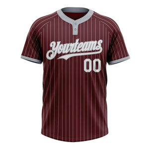 Maillot de baseball/softball sublimé jaune-vert uni pour homme, manches courtes, col en V, pull-over, uniforme d'équipe personnalisé, 100 % polyester - Product Image 1