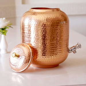 Contenedor Decorativo de Cobre Premium para Agua con Salida de Flujo Suave para Uso en Hogar, Cocina, Comedor y Hostelería - Product Image 2