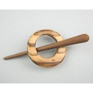 Pasador de Pelo de Madera con Acabado de Lujo Hecho a Mano, Artesanía de Bambú y Madera - Product Image 2