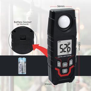 Luxmètre numérique de haute précision 200 000 LUX / 20 000 FC, illuminomètre portable à mesure automatique pour bureau, usine, école - Product Image 5