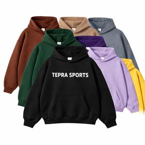 ชุดฮู้ดดี้ผู้ชายไซส์ใหญ่แบบเรียบง่าย สไตล์สตรีทแวร์ ผ้าฟลีซ หลายสี รับผลิตแบบ OEM ODM - Product Image 4