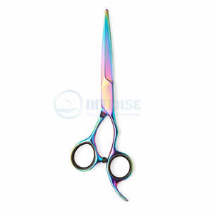 Juego de Tijeras de Peluquería Premium Rainbow y Tijeras de Entresacar, Acero Inoxidable Duradero para Cortes Precisos y Acabados Elegantes - Product Image 3