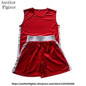 Conjunto de Boxeo Muay Thai, Pantalones Cortos y Chaleco sin Mangas, Ropa de Combate para Luchadores Amateurs y Profesionales, Uniforme de Entrenamiento para Gimnasio, MMA, Sanda y Wushu - Product Image 2