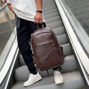 Nouveau sac à dos en cuir PU pour homme, tendance mode, sac à dos de loisirs en plein air, sac pour ordinateur portable, sac pour homme - Product Image 3