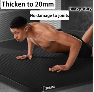 Colchoneta de Ejercicio Gruesa de 20 mm, Colchoneta de Entrenamiento de Alta Resistencia para Gimnasio y Fitness en Casa, para Ejercicios de Yoga, Sin Daños en las Articulaciones - Product Image 1