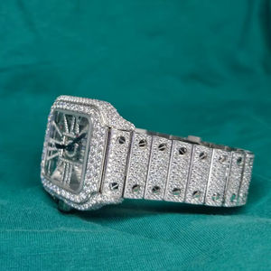 Customized Logo Luxury Antique Stainless Steel Quartz <b>Men's</b> <b>Watch</b> with Crystal Dial-Bulk Buy - Product Image 1