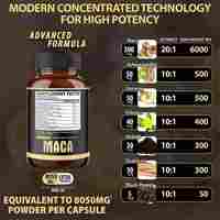 Capsules de Maca OEM/ODM pour le soutien énergétique, l'amélioration des performances masculines et la vitalité – Capsules à base de plantes pour adultes