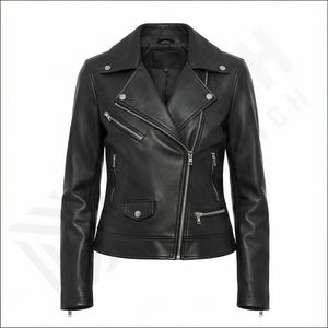 Vente en gros Veste d'hiver légère et respirante grande taille en cuir véritable pour femmes Service OEM personnalisable - Product Image 2