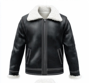 High Quality Premium Cool and Classy Fur Leather <b>Jacket</b> For Men - Product Image 5