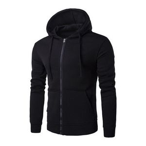 Men Fleece Plain Zip-Up Front Logo Eco-Friendly Acid Wash Winter Hoodie Custom Size Plaid Breathable Cotton - Product Image 3
