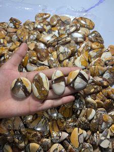 พลอยมูคาอิททรงรีแบบธรรมชาติ  ชนิดเบรคเซียท  ขนาด 32 กะรัต  มีเอฟเฟกต์เปลี่ยนสี สำหรับทำเครื่องประดับ ผลิตในรัฐราชสถาน - Product Image 4