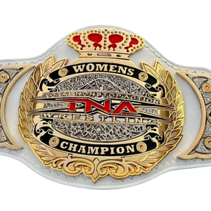 TNA Women's Championship Belt White Leather Gold and Silver Design Premium Quality Wrestling Title Belt for MMA and Wrestling - Product Image 2