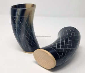 Vaso de Chupito de Cuerno de Imitación Antiguo, Hecho a Mano, Ecológico, Material Orgánico Genuino, en Existencia, Envío Inmediato, Apto para Alimentos - Product Image 4