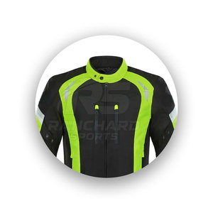 Men Motorbike Leather Jacket Racing Gear Protective Durable Outdoor Riding Streetwear Fashion Slim Fit Heavy Duty Wear - Product Image 2