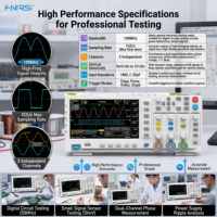 FNIRSI 1014D 100MHz Digital Oscilloscope & Signal Generator 2-in-1 Dual Channel Oscilloscope Kit for Electronics Testing