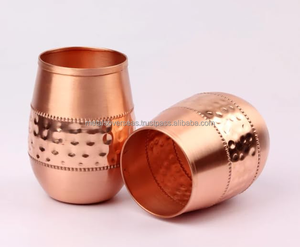 แก้วเบียร์โลหะดีไซน์ทองแดงสองสีสำหรับงานแต่งงานในร่มร้านอาหารปาร์ตี้โรงแรม-ตัวเลือกตกแต่งหลากหลาย - Product Image 2