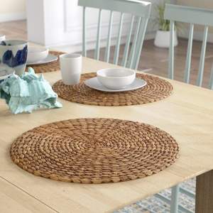 Tapis en jacinthe d'eau tressé à la main, taille personnalisée, rembourré, écologique, en fibres naturelles, motif floral, style moderne, pour la maison et la voiture - Product Image 5