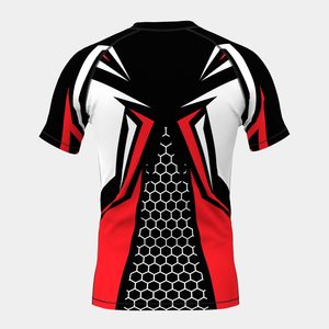 Custom OEM Short Sleeve Rash Guard – Gym & Fitness Compression <b>T</b>-<b>Shirt</b> - Product Image 2