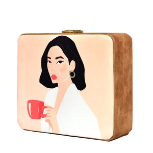 Bolso de Mano con Estampado de Chica del Café para Mujer y para Viajes - Product Image 2