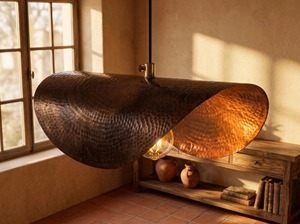 Hot Selling Copper Arch Pendant <b>Light</b> Rustic Style Lighting Fixture Decorative <b>Ceiling</b> Lamp - Product Image 6