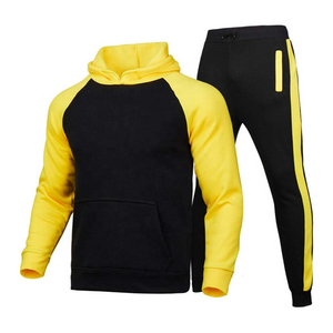Conjunto Deportivo para Hombre al por Mayor, Sudadera con Capucha de Algodón y Felpa, Pantalones Deportivos con Cierre Completo, Personalizable - Product Image 4