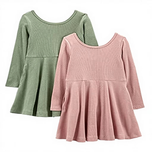 Vestido de Algodón Suave y Transpirable para Niñas, Ropa Casual, Vestido Bordado Elegante, Precio de Fábrica - Product Image 1