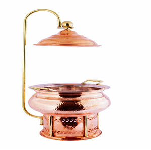 Chafé en argent gaufré de style victorien. Exquis, floral et richement détaillé, idéal pour les mariages en hôtel, les fêtes ou l'usage domestique, en gros. - Product Image 3