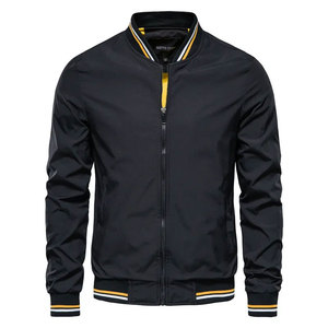 Bomber <b>Jacket</b> Men Casual <b>Slim</b> <b>Fit</b> Stand Collar Canvas Winter High Quality Vintage <b>Jackets</b> - Product Image 4