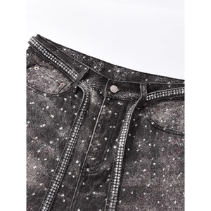 Jeans de Mezclilla para Hombre, Corte Recto, Cintura Alta, Lavado a la Piedra, con Diseño de Puntos, Estilo Casual para Otoño, Tela de Algodón, Corte Regular - Product Image 6