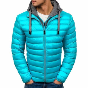 Custom Logo Casual Lightweight Padded <b>Jacket</b> Dropshipping Winter Warm <b>Zip</b>-<b>up</b> <b>Jackets</b> Men's Hooded Down <b>Jacket</b> - Product Image 4