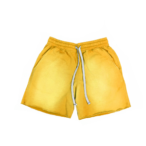 Pantalones Cortos de Verano para Hombre, Cintura Alta, Estilo Vintage, Teñido al Sol, Cintura Elástica, Secado Rápido, Ecológicos, Transpirables, 100% Algodón, Borde sin Rematar - Product Image 1