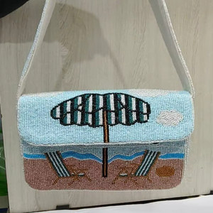 กระเป๋าถือประดับลูกปัดแก้วรับรองคุณภาพจาก MS Handicraft ของขวัญงานแต่งงาน กระเป๋าคลัทช์ กระเป๋าถือแฟชั่นหลากสีสัน งานฝีมือ สามารถปรับแต่งสีได้ - Product Image 1