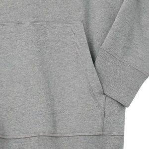 Sweat-shirt à capuche gris pour homme, coupe classique, 100% coton, tissu molletonné français, couleur unie, vêtement d'automne, look tendance et élégant, unisexe - Product Image 5