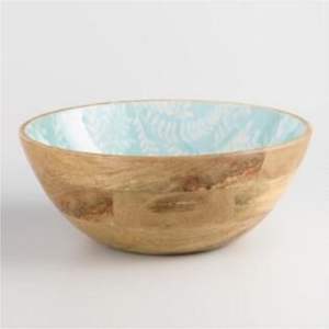 Bol à salade en bois naturel fait main, écologique, rond, en bois d'acacia, grand bol de service pour fruits, ustensiles de cuisine, vaisselle - Product Image 6