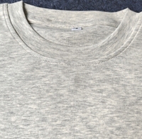 T-shirt à manches courtes col rond gris clair pour femme, 100% coton jersey, coupe classique, couleur unie, style décontracté, toutes saisons