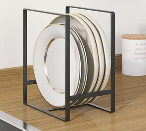 Single Tier Modern Waterproof Stackable Kitchen Countertop Storage Rack <b>Standing</b> Sink Organizer White Metal Shelf for Kitchen - Product Image 1