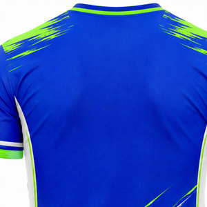 Uniforme de Fútbol Personalizado de Alta Calidad, Ecológico, Cuello Redondo, Manga Corta, Secado Rápido, Transpirable, Ligero, Hecho de Poliéster para Adultos - Product Image 5