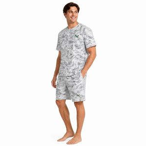 Custom <b>Men</b> Marble Print Quick Dry Tee <b>Shorts</b> <b>Set</b> Two Piece Summer Casual Loungewear Breathable Polyester Sublimation <b>Top</b> - Product Image 1