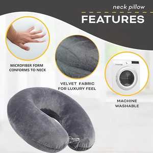 Wholesale Factory Customization Portable <b>Memory</b> <b>Foam</b> Washable Slow Rebound U-shaped <b>Neck</b> <b>Travel</b> Airplane <b>Pillow</b> All-season - Product Image 4