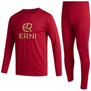 Outdoor Performance Long Sleeve Running T-Shirt Activewear Male Breathable Mesh Fabric Exercise Compression Base Anti-UV Front - Product Image 2