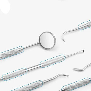 Instruments chirurgicaux dentaires, ensemble d'outils manuels ergonomiques à poignée moletée en argent, classe I, Shuja Surgico, certifié CE, 3 mors, garantie 1 an - Product Image 5