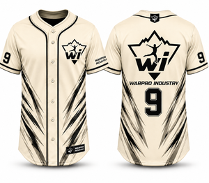 WARPRO INDUSTRY เสื้อเบสบอลชาย แขนสั้น ติดกระดุมด้านหน้า ระบายอากาศได้ดี ซับเหงื่อ ขนาดผู้ใหญ่ - Product Image 1
