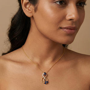 Collar con Colgante de Diamante Natural de 0.06 Quilates, Color H-I, Corte Brillante Redondo, Claridad VS-SI, Diamante Extraído de la Tierra, Joyería para Ella - Product Image 1