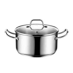 Olla de Acero Inoxidable Roja con Tapa, Olla Holandesa Resistente para Sopa y Guisos, Compatible con Inducción y Gas, Apta para Lavavajillas y Horno - Product Image 5