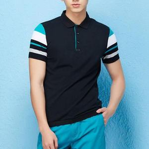 Camisa de Hombre Personalizada de Moda, Tejido de Punto, Color Sólido, Manga Corta, Alta Calidad, Casual, Transpirable, con Logotipo Bordado Personalizado - Product Image 2